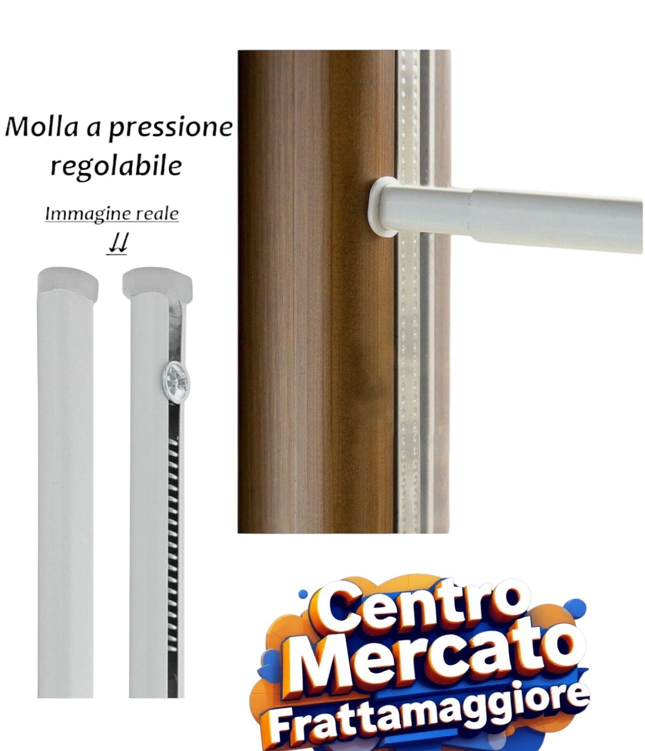 Bastone a pressione , Asticina a molla regolabile